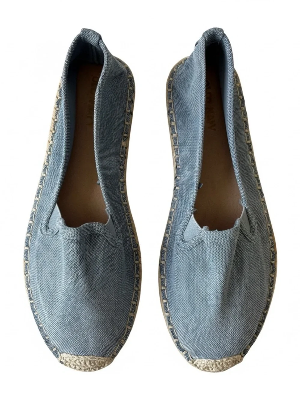 Old Navy Light Blue Canvas Espadrille Slip-Ons Size 9